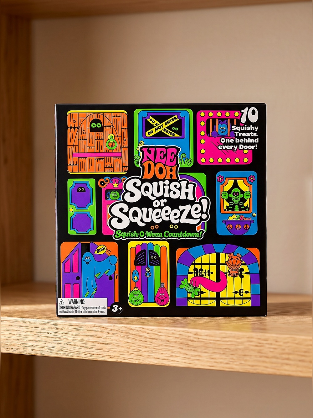 NeeDoh Squish or Squeeze Halloween Advent Calendar 10 Squishy Toys Countdown